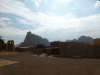 Das Besucherzentrum von Wadi Rum und im Hintergrund…