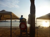 Und dann sind wir am Roten Meer, in Aqaba.