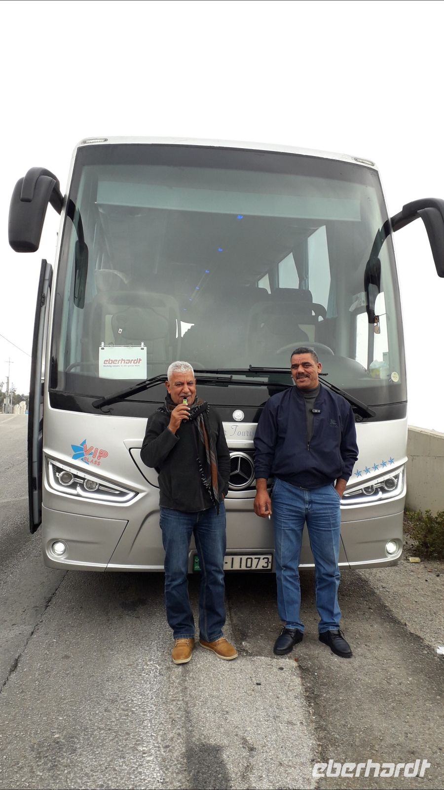 Unser Reiseleiter Khalil und der Fahrer Mahmud