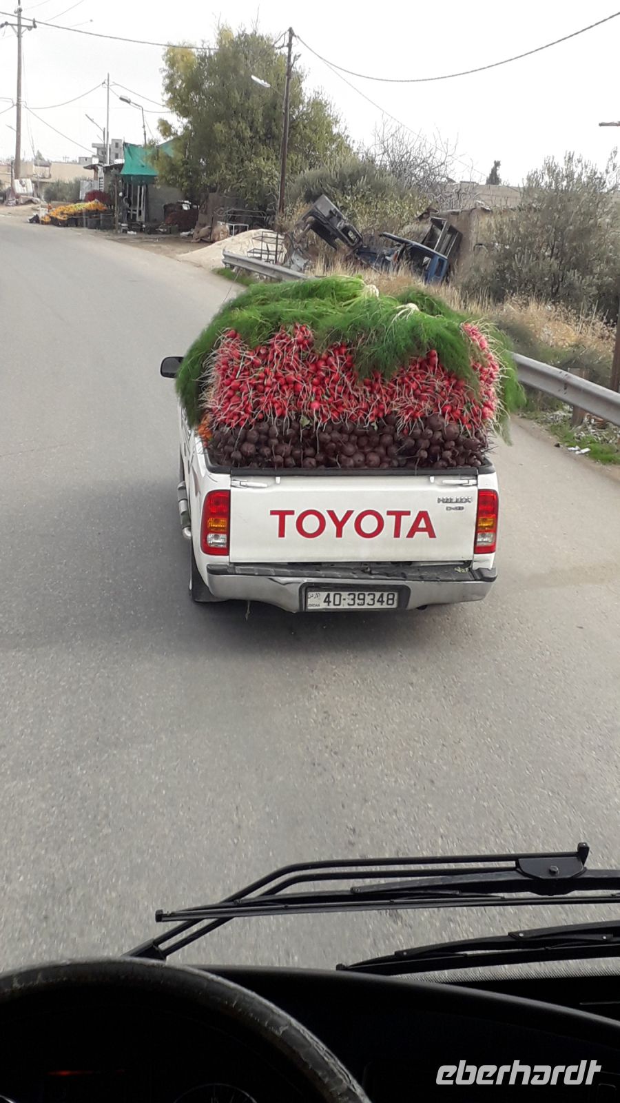 Gemüsestand auf Rädern