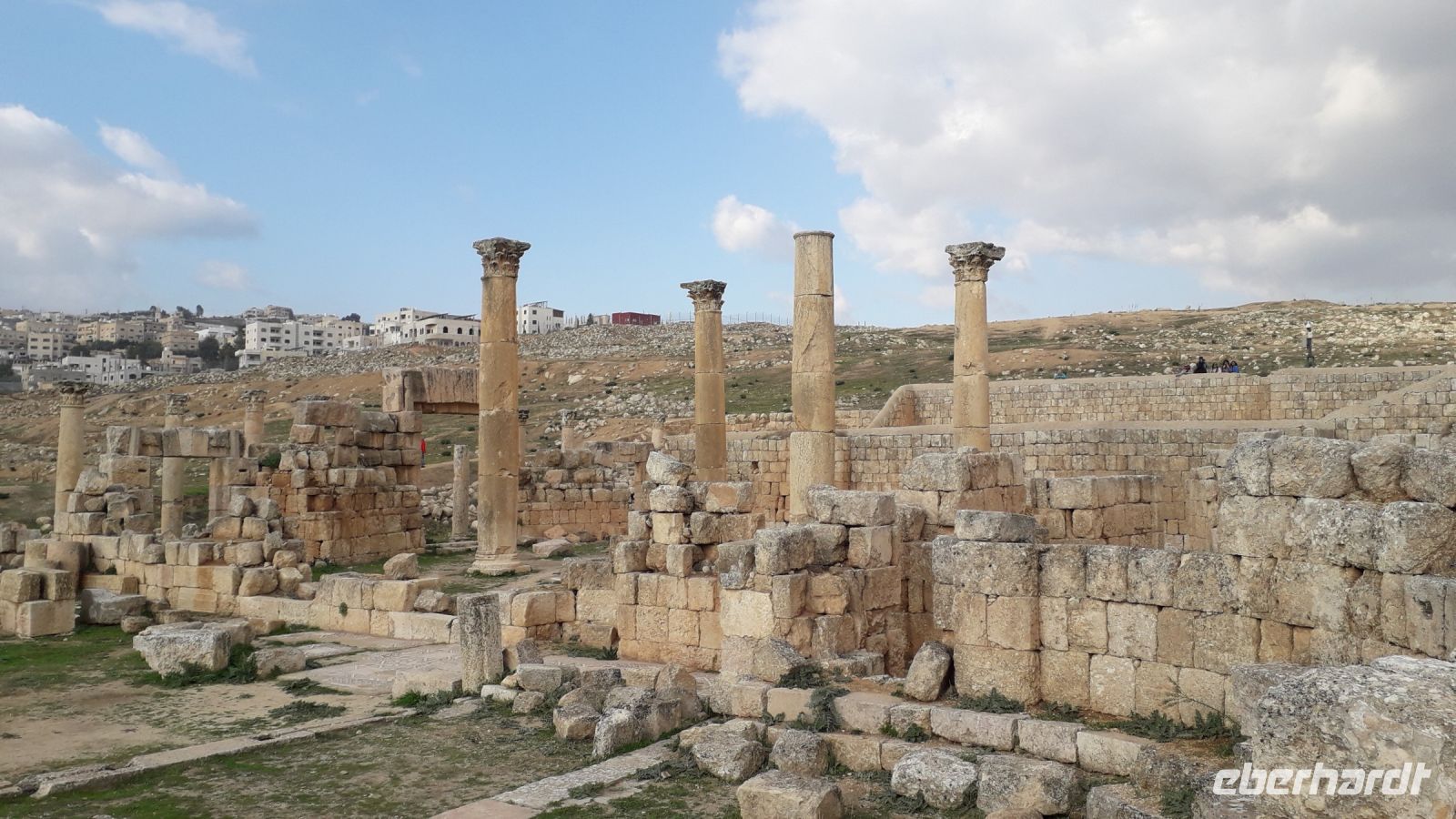 Die Ruinen der christlichen Kirche in Jerash