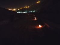 Auf dem Weg zum Schatzhaus wurden 1800 Kerzen aufgestellt