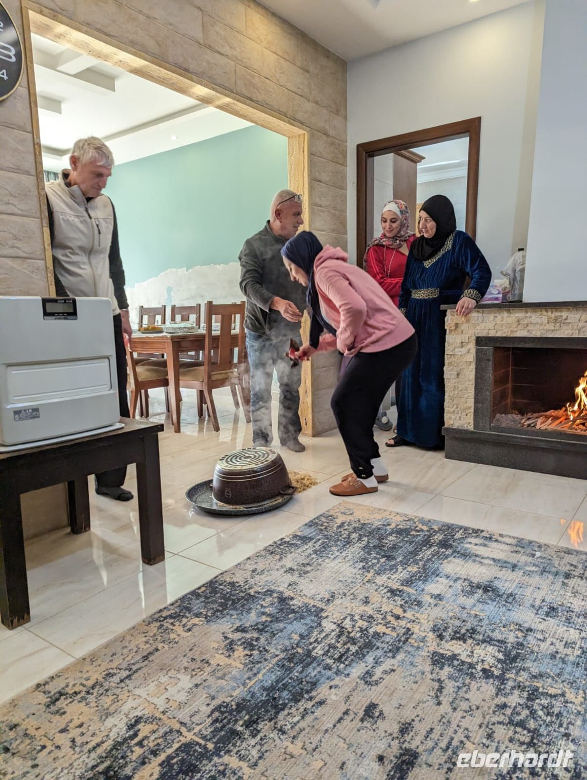 Das leckere Mittagessen bei der Familie von Khalil