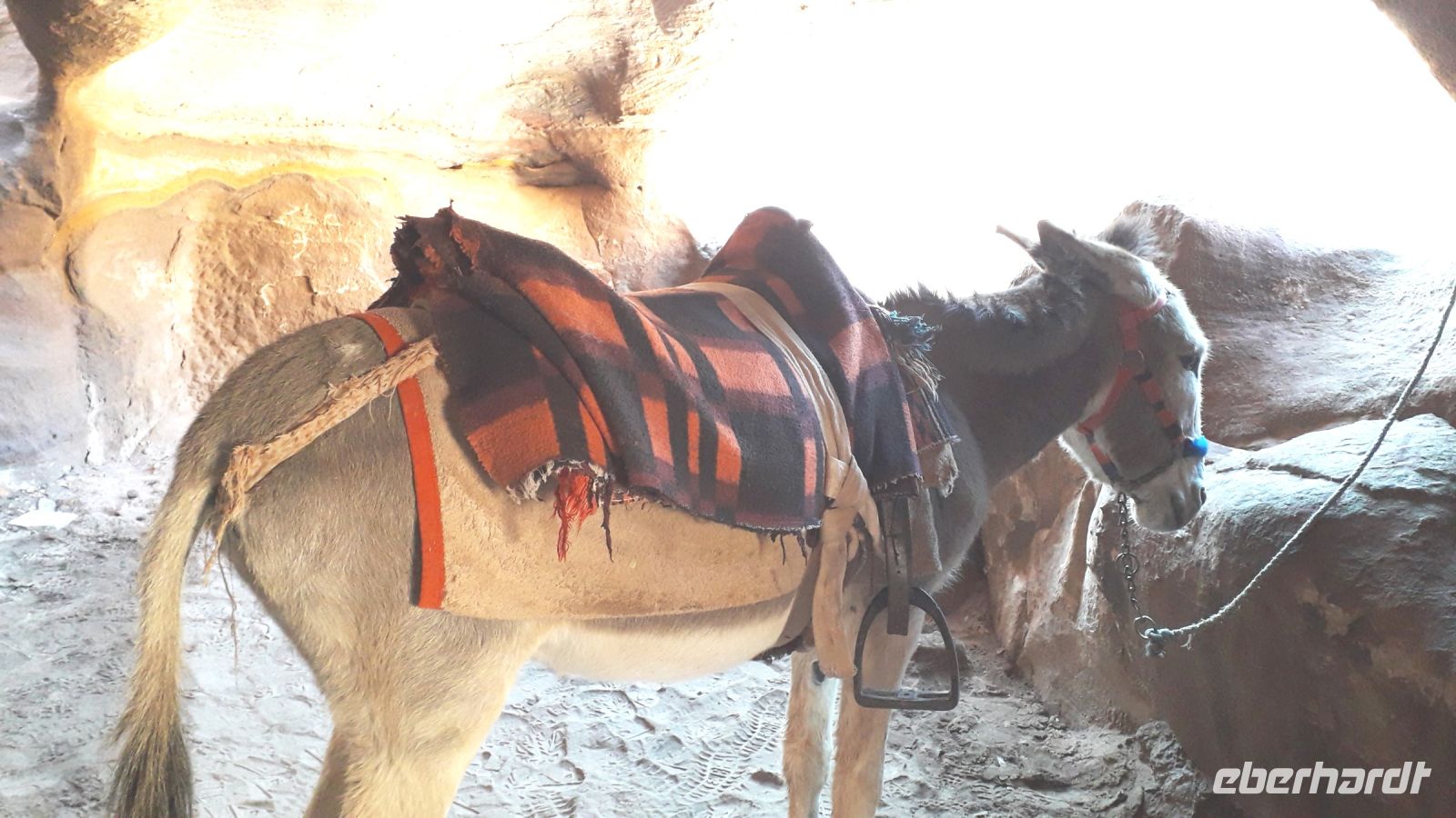 In einer Höhle in Petra