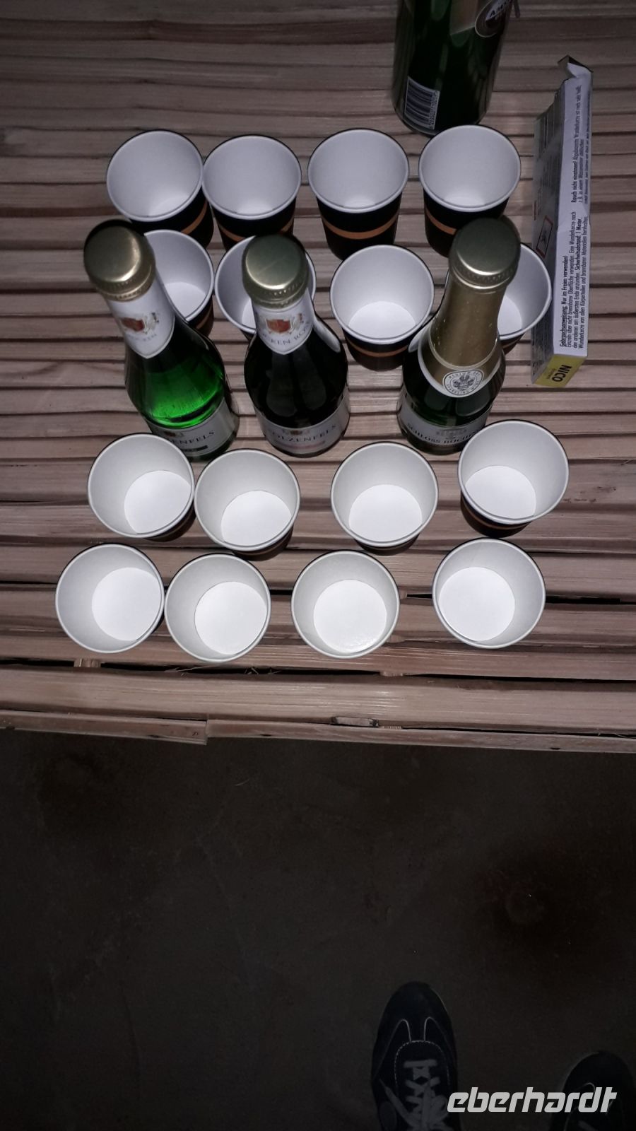 Unser improvisierter Mitternachtssekt