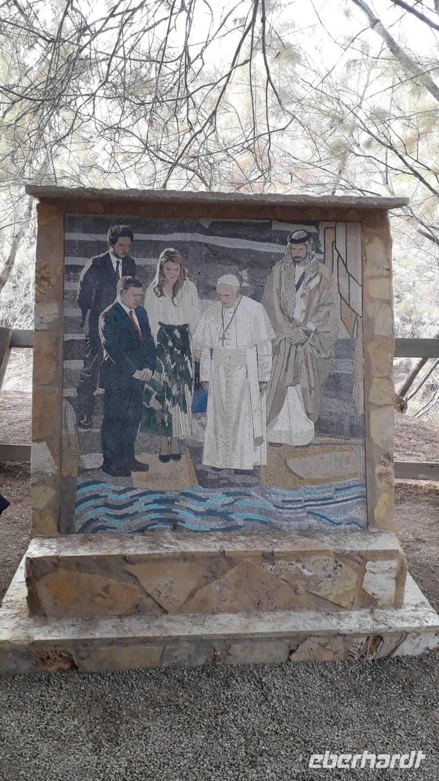 Mosaikbild an der Taufstelle von Jesus