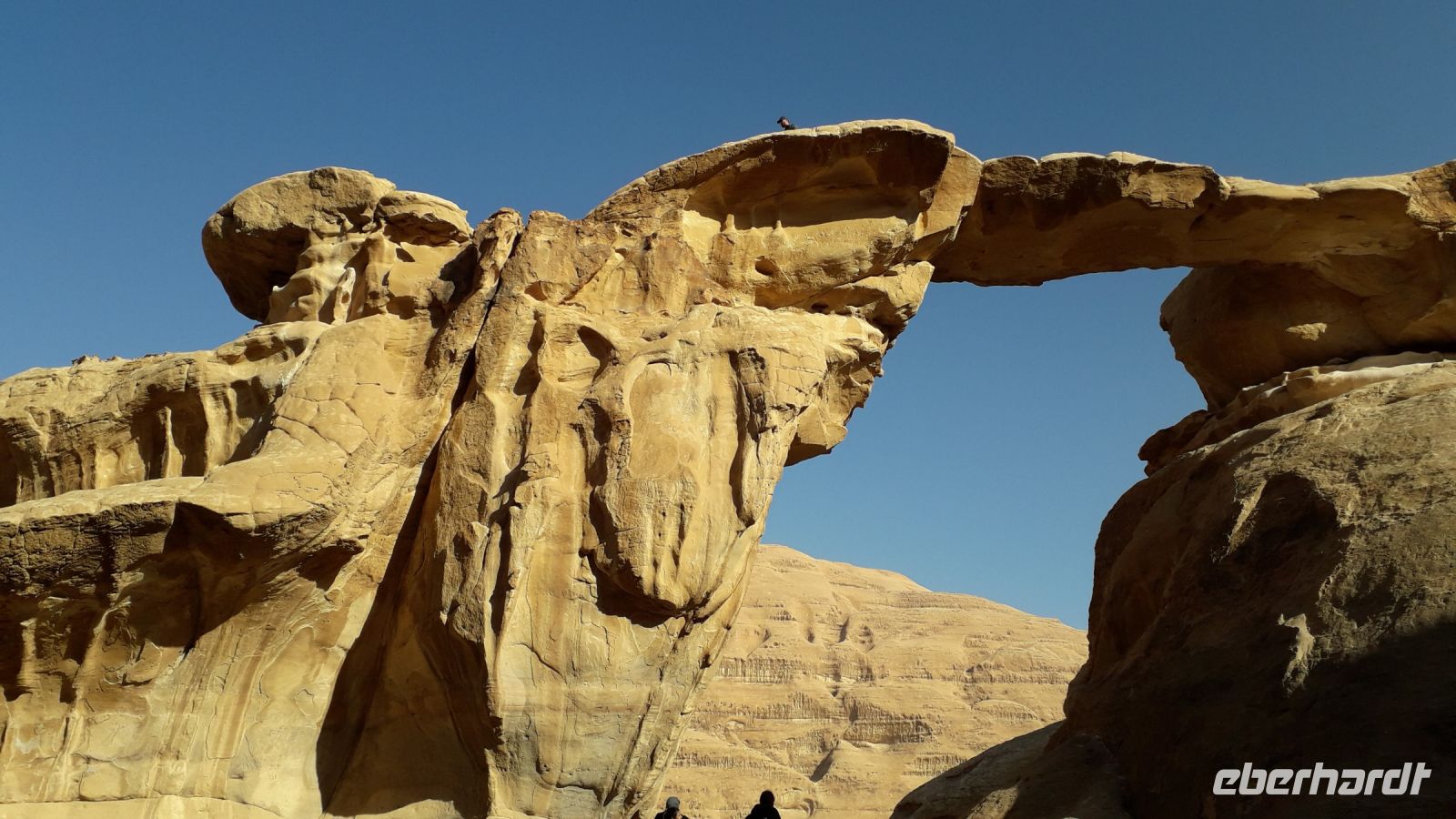 Die Felsbrücke Umm Fruth im Wadi Rum
