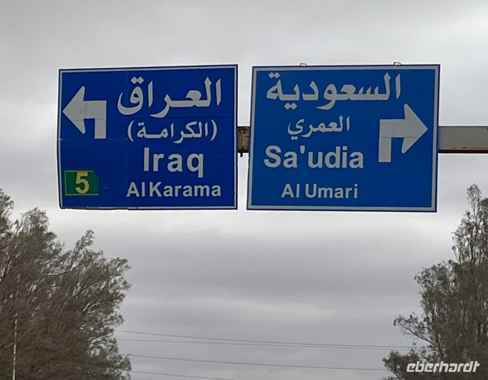 Einige der Nachbarstaaten von Jordanien