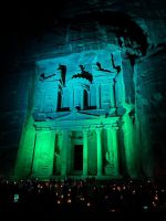 Petra bei Nacht