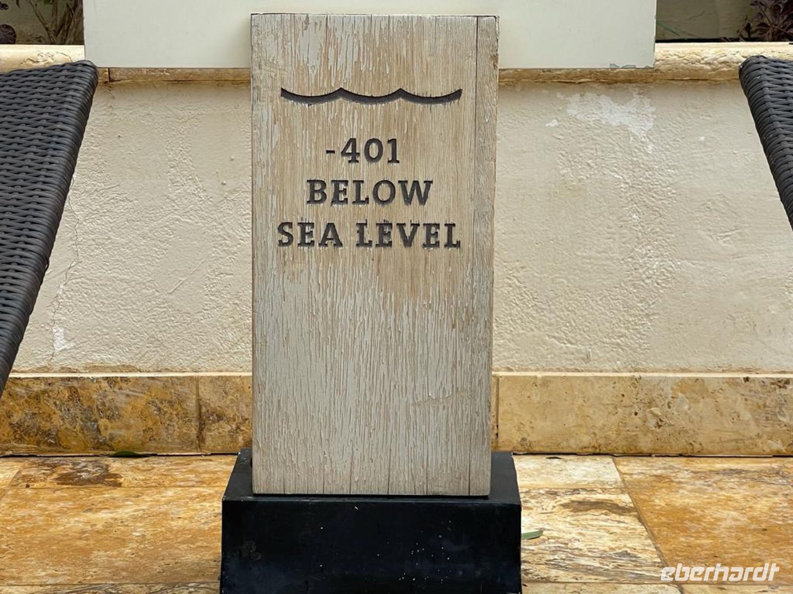 Heute befindet sich das Tote Meer bereits 431 Meter unter dem Meeresspiegel