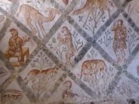 Tag 2 11.03.2023 Qaseir Amra, Deckenmalerei