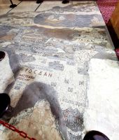 Landkarte von Palästina aus dem Jahre 565 in Madaba 