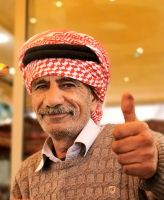 Orangensaftverkäufer in Madaba