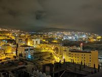 Stadt Petra bei Nacht