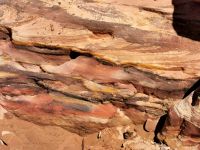 Farbige Felsen in Petra