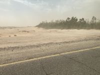 Sandsturm im Wadi al-Araba