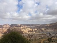 28. Fotostopp hoch über Petra - ein letzter Blick auf die Felsenstadt