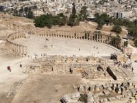 Ausführliche Rundreise im Königreich Jordanien - Der ovale Versammlungsplatz von Gerasa