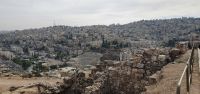 Amman, Blick vom Zitadellen Hügel zum römischen Theater