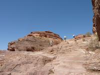 Abstieg vom Opferplatz in Petra
