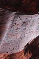 Felszeichnungen im Wadi Rum