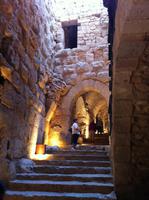 viele Treppen in der Burg