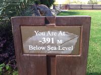 wir sind 391 Meter unter dem Meer