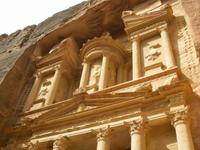 obere Bereich vom Schatzhaus in Petra