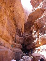 Schlucht mit Wandmalerei