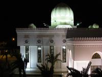 Hussein-Moschee am Abend