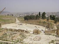 ovaler Platz in Jerash