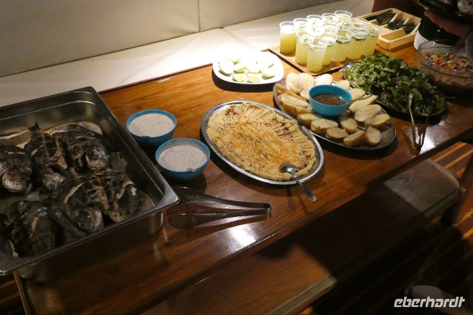 Buffet zum Fisch