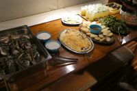 Buffet zum Fisch