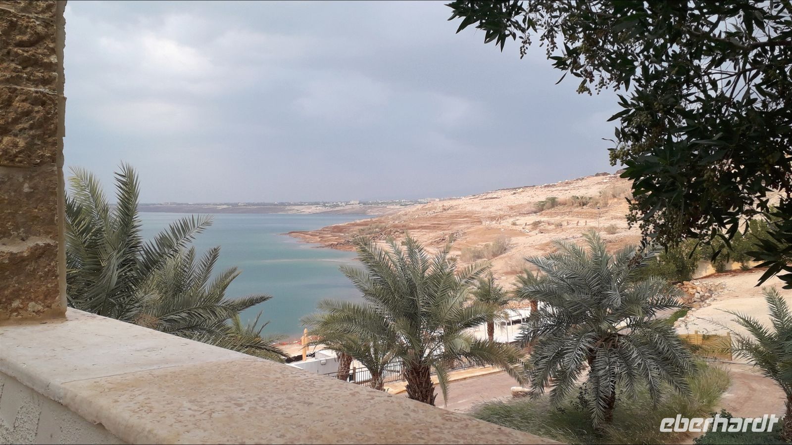 Der Blick auf das Tote Meer vom Hilton Hotel aus