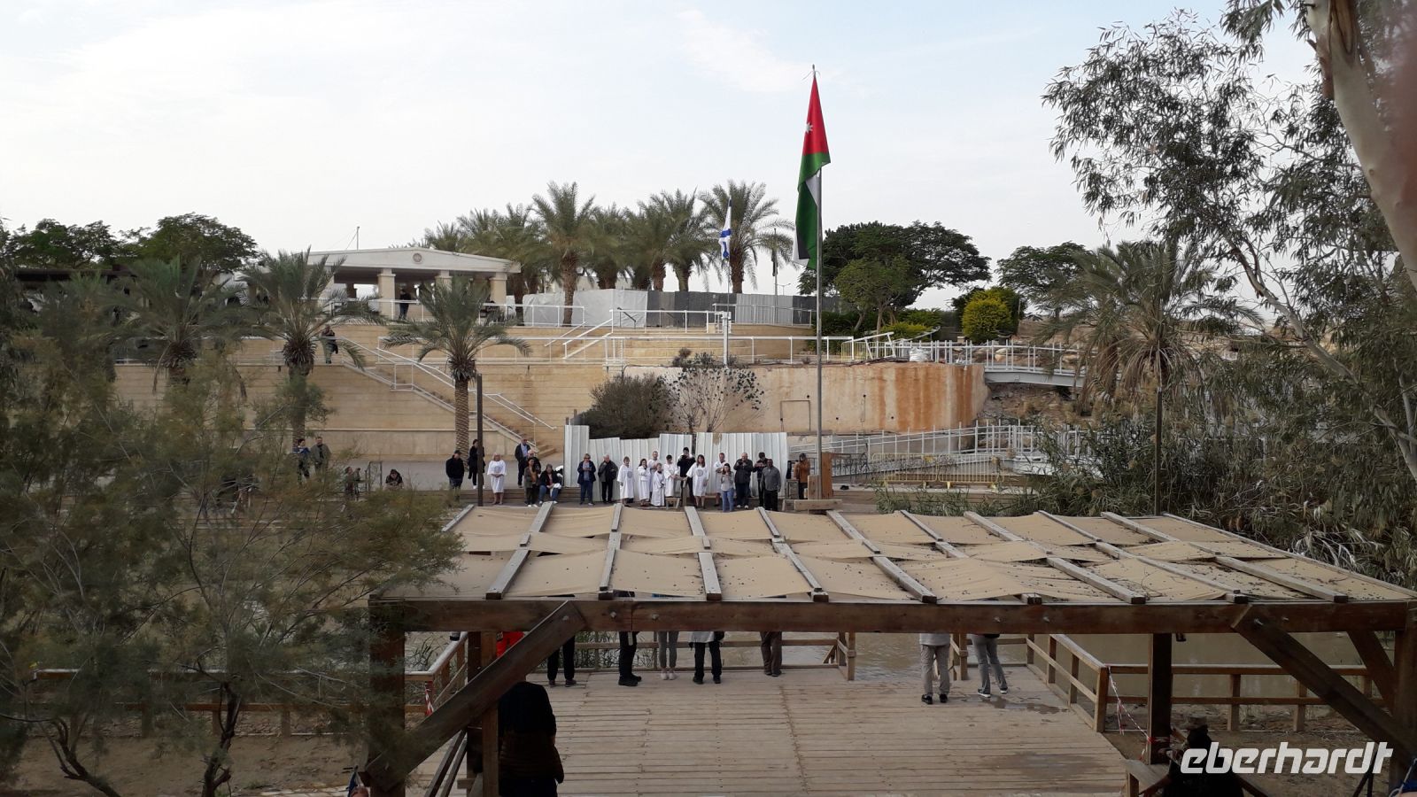 Die Grenze zwischen Israel und Jordanien