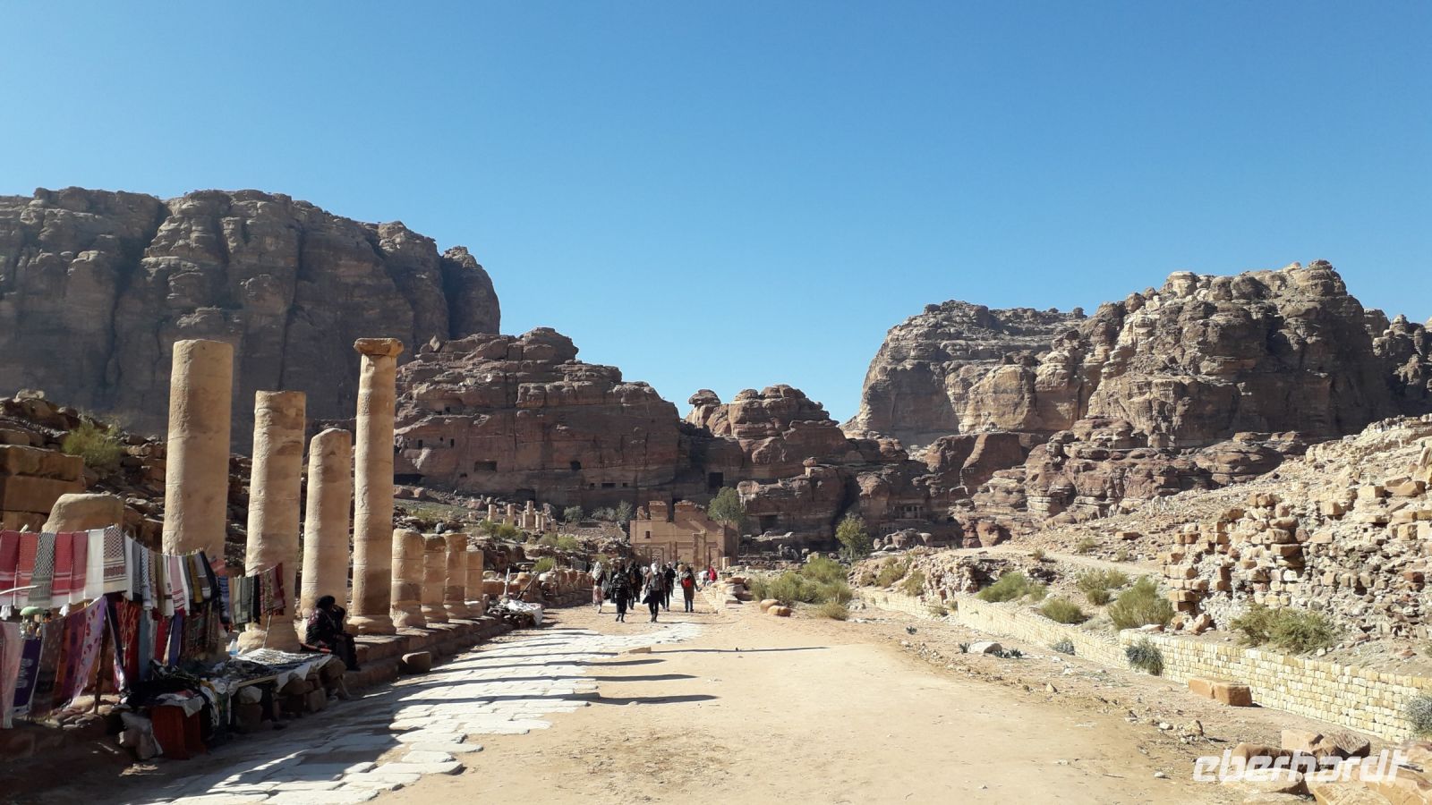 Die Säulenstraße in Petra