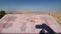 Jordanien, Berg Nebo, Blick bis zum Toten Meer