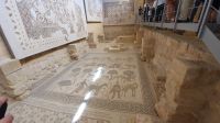 Jordanien, Berg Nebo, berühmte Mosaike in der Moseskirche