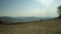 Jordanien, Blick auf die Berge von Petra