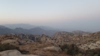 Jordanien, Morgendämmerung im Rumana Zelt Camp