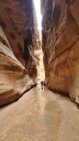 Jordanien, Petra, Blick durch den Siq zum Schatzhaus