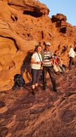 Jordanien, Sonnenuntergang im Wadi Rum