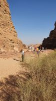 Jordanien, am Fenster im Wadi Rum