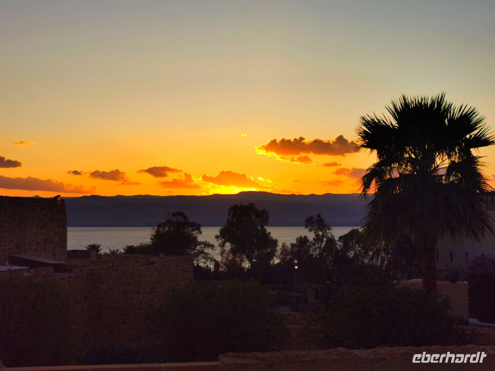 Sonnenuntergang am Toten Meer