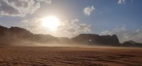 Sonnenuntergang im Wadi Rum