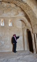 Wüstenschloss Qasr Kharana (unser örtlicher Reiseführer Mahmoud)