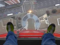 Blick vom Calgary in die Tiefe