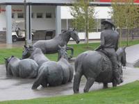 Skulptur  im Stampede Park