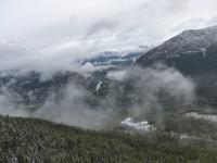 Blick aus Gondel auf Banff Spring Hotel