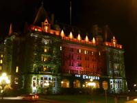 Fairmont Empress - Hotel Victoria - Beleuchtung am Abend